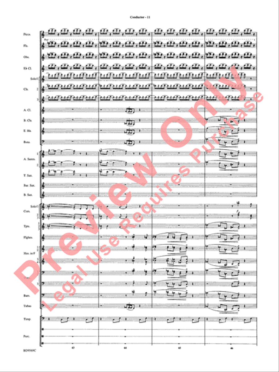 Jericho Concert Band scores gallery preview page 16