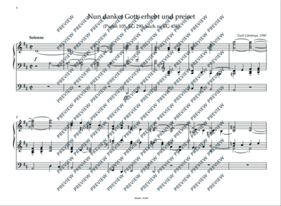 Five organ chorales from the Geneven psalter Organ scores gallery preview page 7