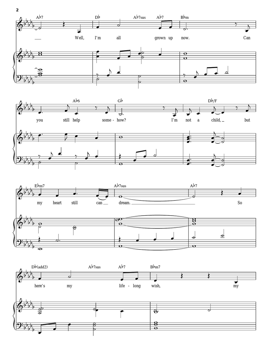 Grown-Up Christmas List Piano, Vocal scores gallery preview page 2