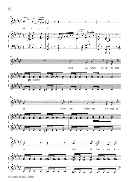 Bellini-Il fervido desiderio in F sharp Major,for voice and piano image number null