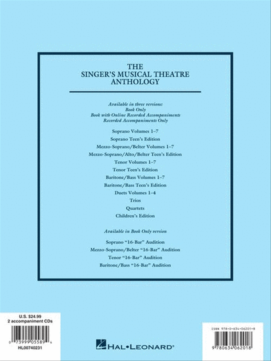 The Singer's Musical Theatre Anthology - Volume 2, Revised image number null