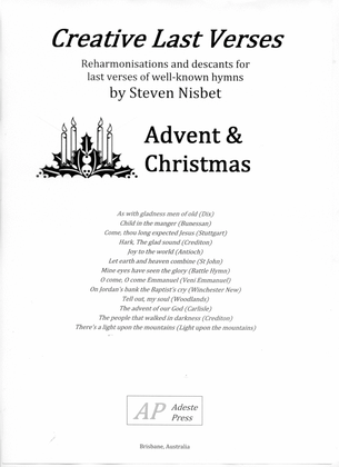 Book cover for Creative Last Verses Booklet 1 for Advent and Christmas