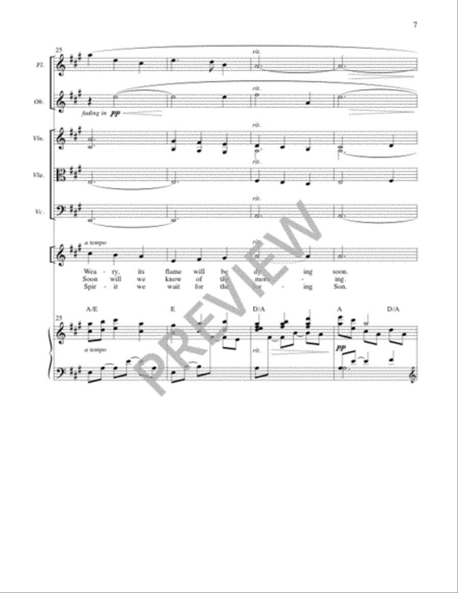 Night of Silence - Unison edition, Instrument edition Unison Choir scores gallery preview page 8