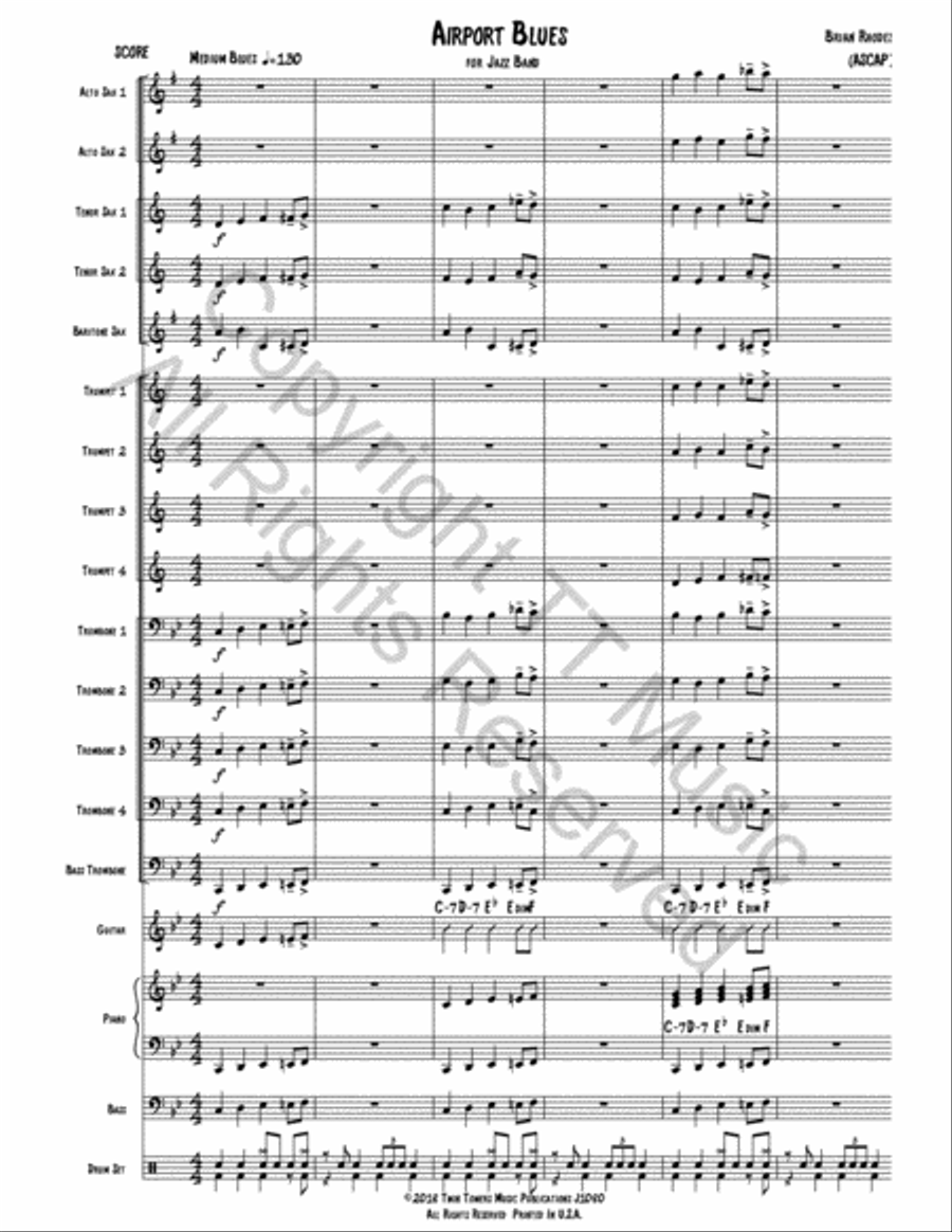 Airport Blues Airport Blues Jazz Ensemble scores gallery preview page 3