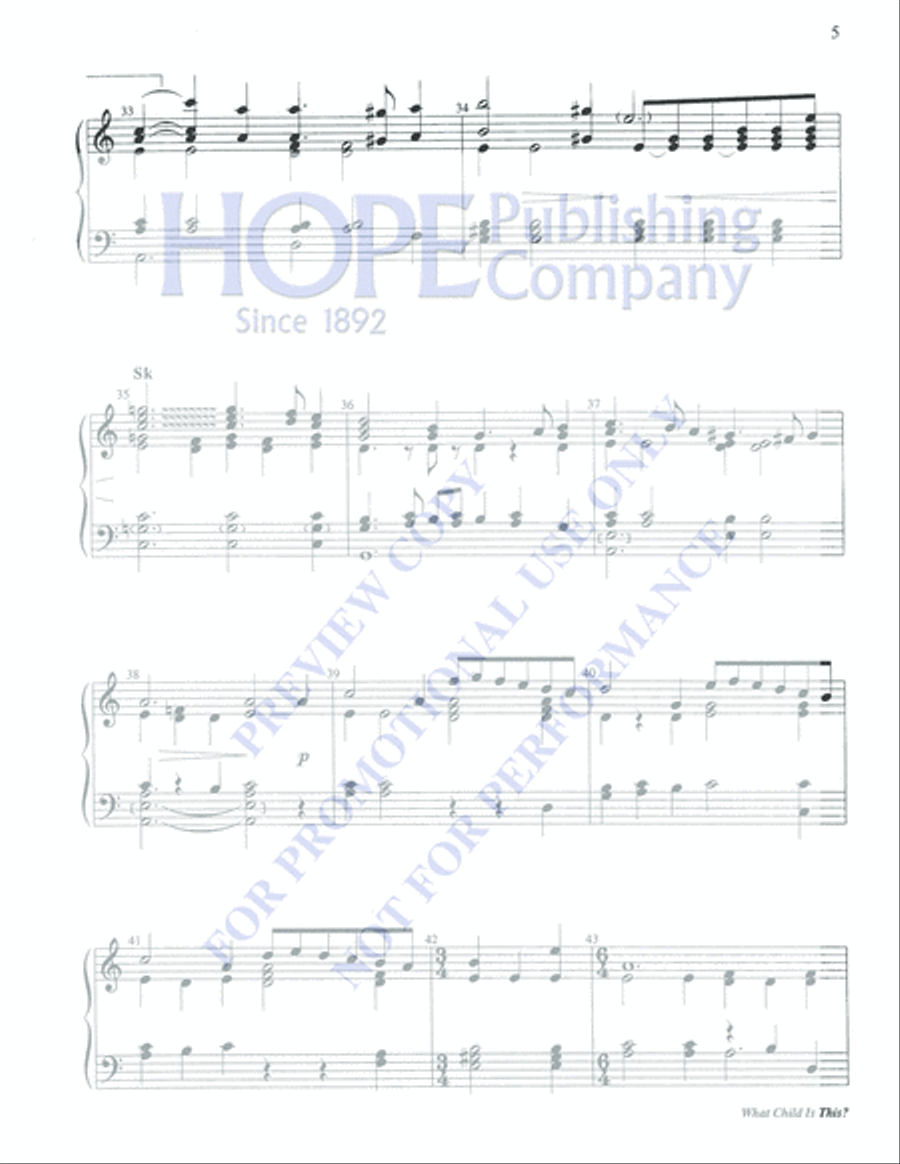 What Child is This? 4-Octaves scores gallery preview page 5