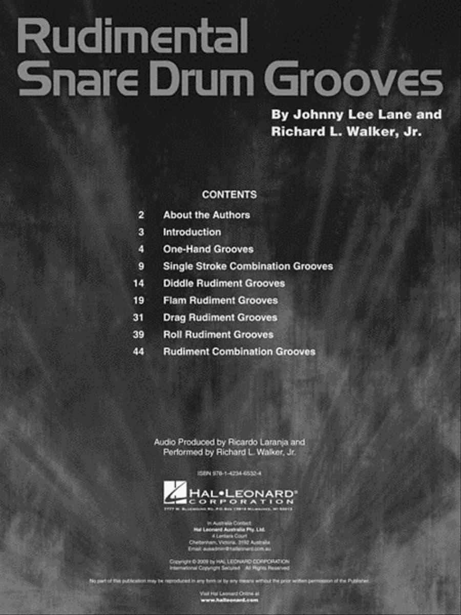 Rudimental Snare Drum Grooves Percussion scores gallery preview page 3