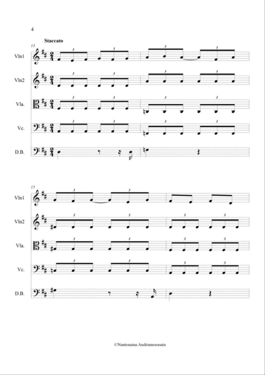 AZA MADITRA String Quartet scores gallery preview page 5