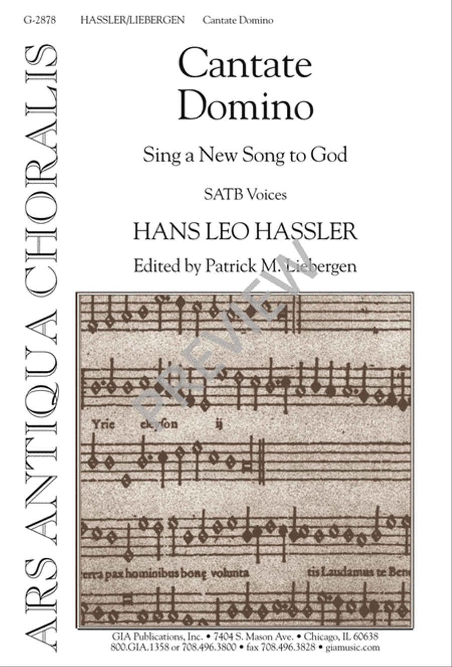 Cantate Domino 4-Part scores gallery preview page 2