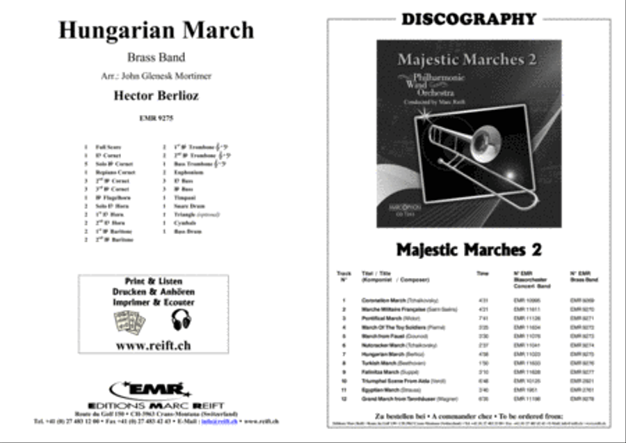 Hungarian March Brass Band scores gallery preview page 2
