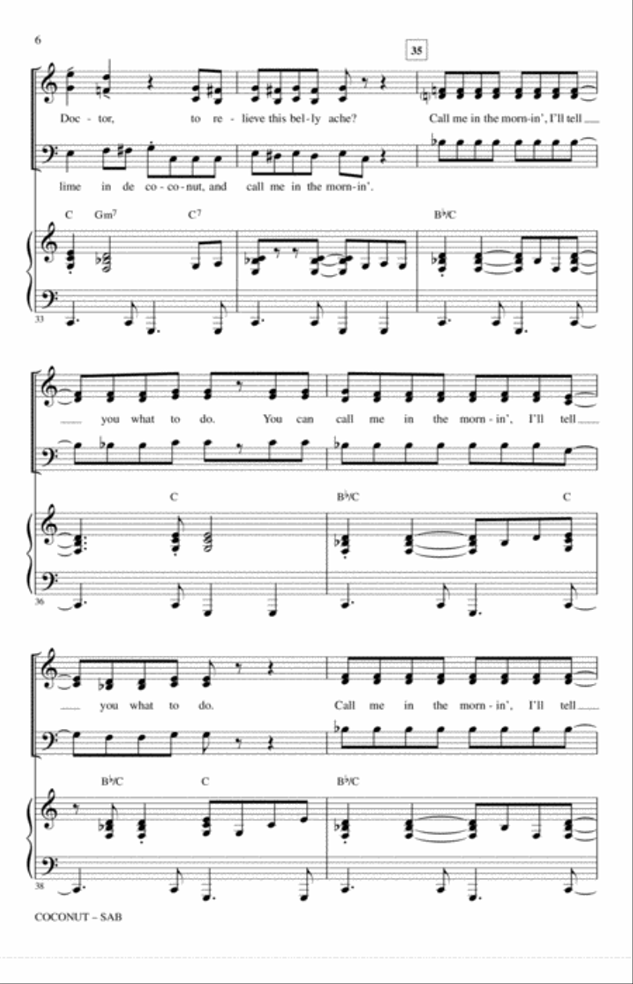 Coconut 3-Part scores gallery preview page 5