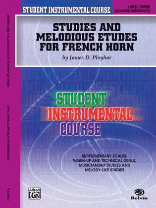 Book cover for Student Instrumental Course Studies and Melodious Etudes for French Horn