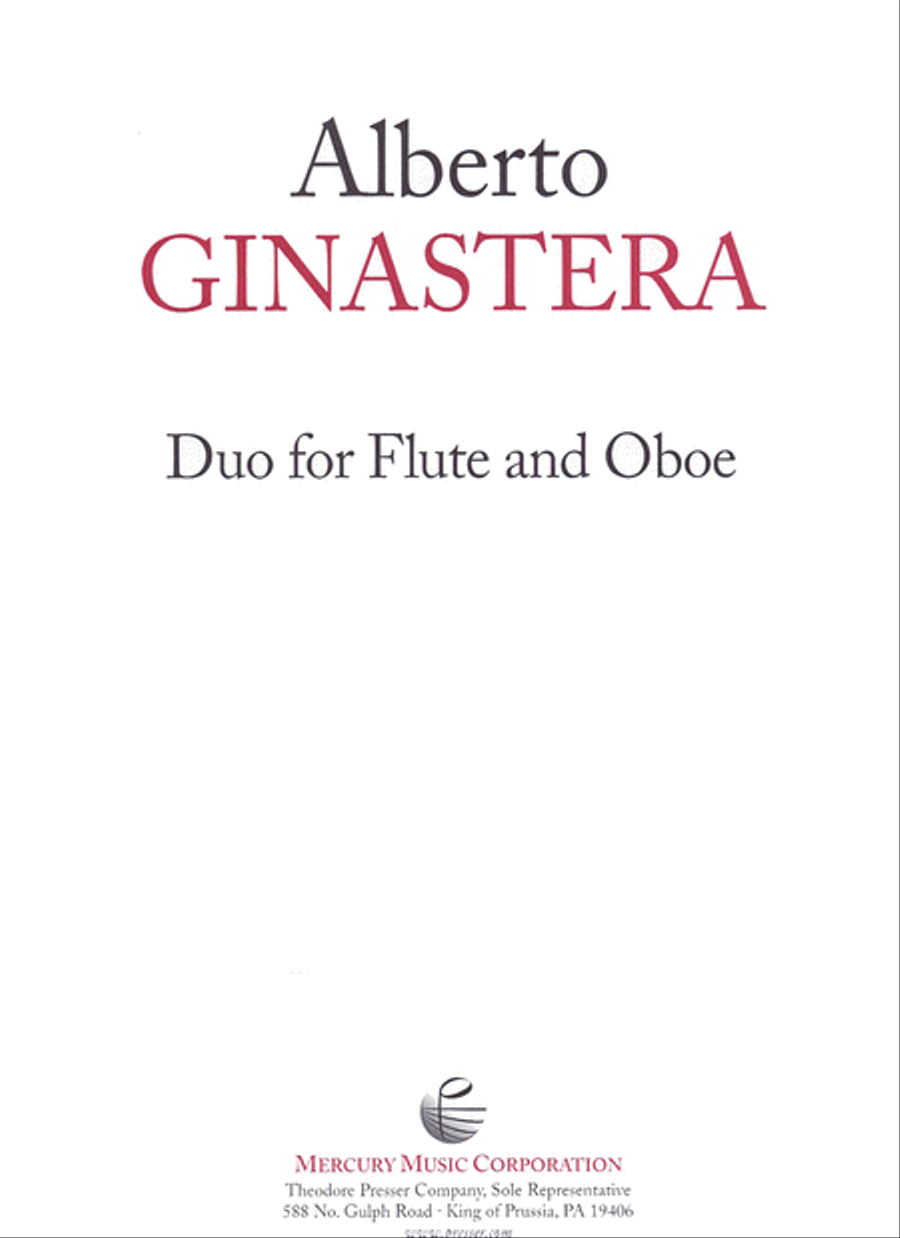 Duo For Flute And Oboe