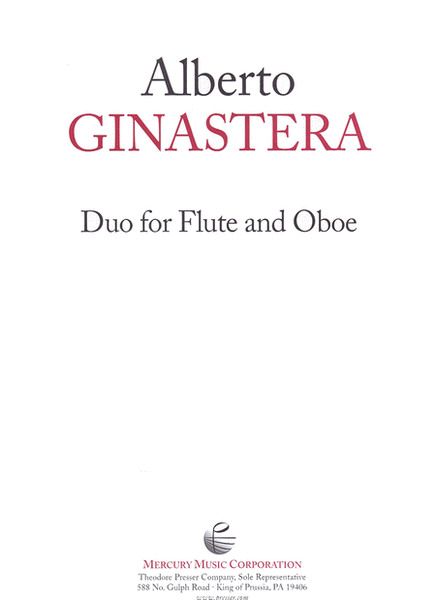 Duo For Flute And Oboe