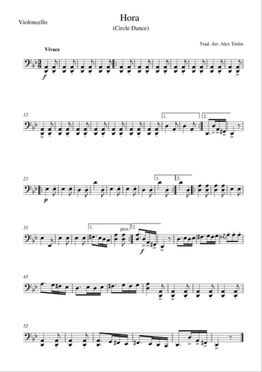 Hora Hora String Quartet scores gallery preview page 3