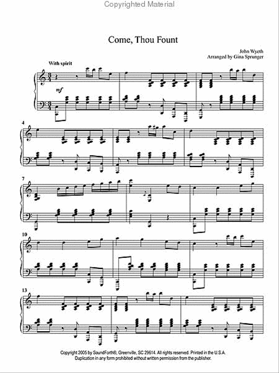 Glad Adoration Piano Solo scores gallery preview page 2