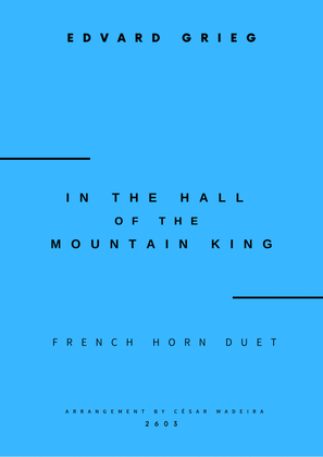Book cover for In The Hall Of The Mountain King - French Horn Duet (Full Score and Parts)