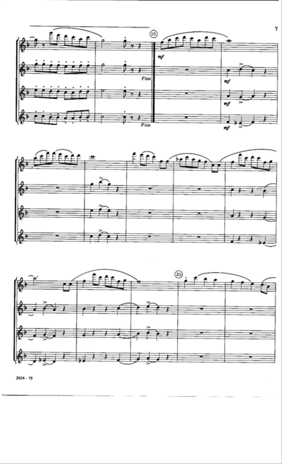 Suite Pastorale Flute Quartet scores gallery preview page 7