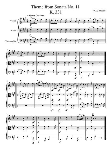 Theme from Piano Sonata No. 11