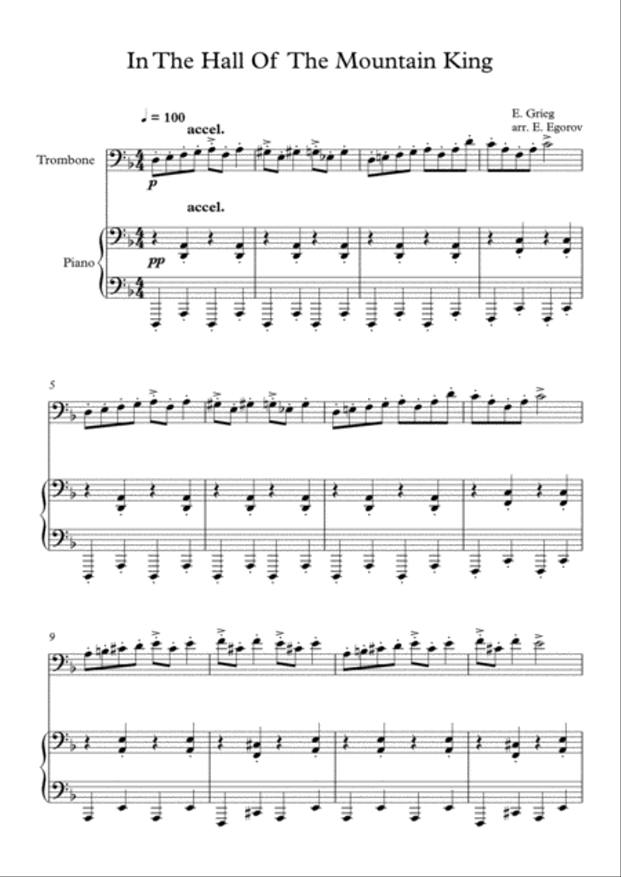 In the hall of the mountain king piano deals