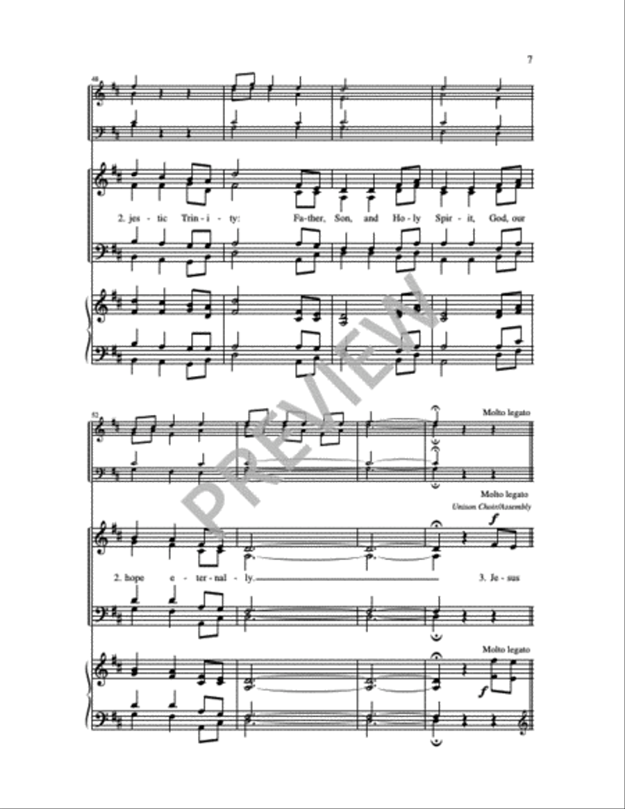 God, We Praise You 4-Part scores gallery preview page 7