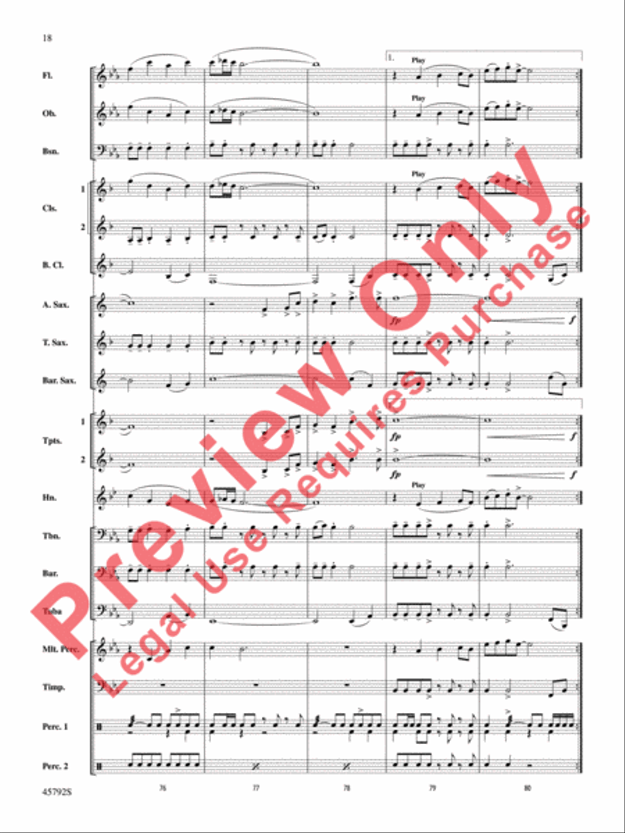 First Sun First Sun Concert Band scores gallery preview page 19