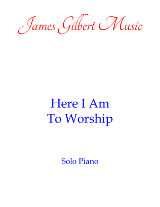 Book cover for Here I Am To Worship
