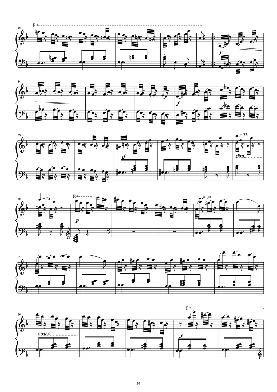Czerny Op.753 No.10 Piano Solo scores gallery preview page 2