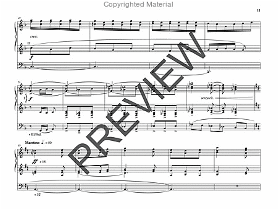 Meditation and Toccata on HYFRYDOL Organ scores gallery preview page 10