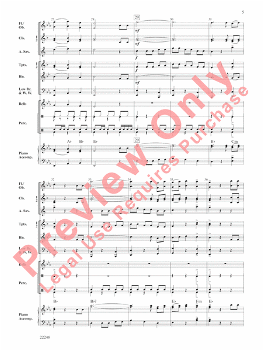 Canciónes Mexicanas Concert Band scores gallery preview page 6