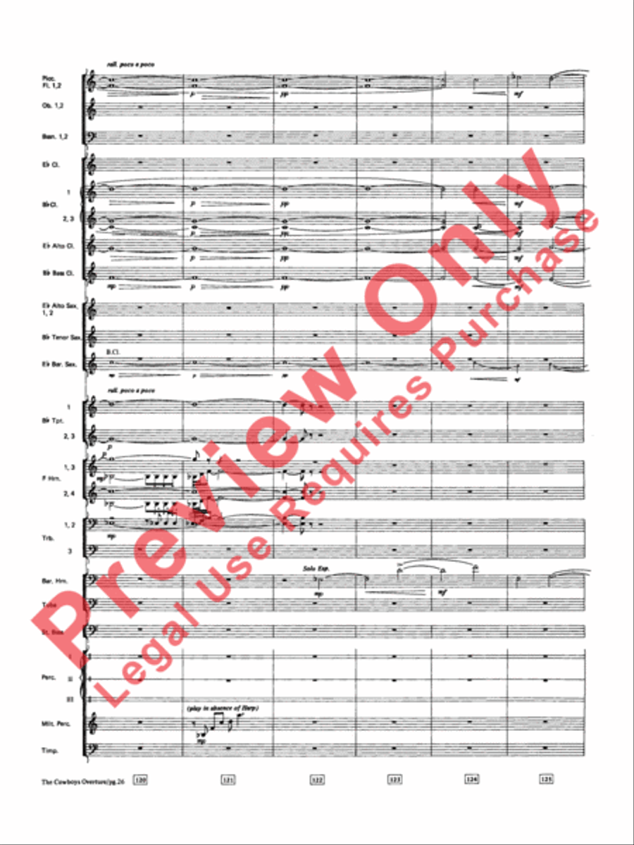 The Cowboys Concert Band scores gallery preview page 27