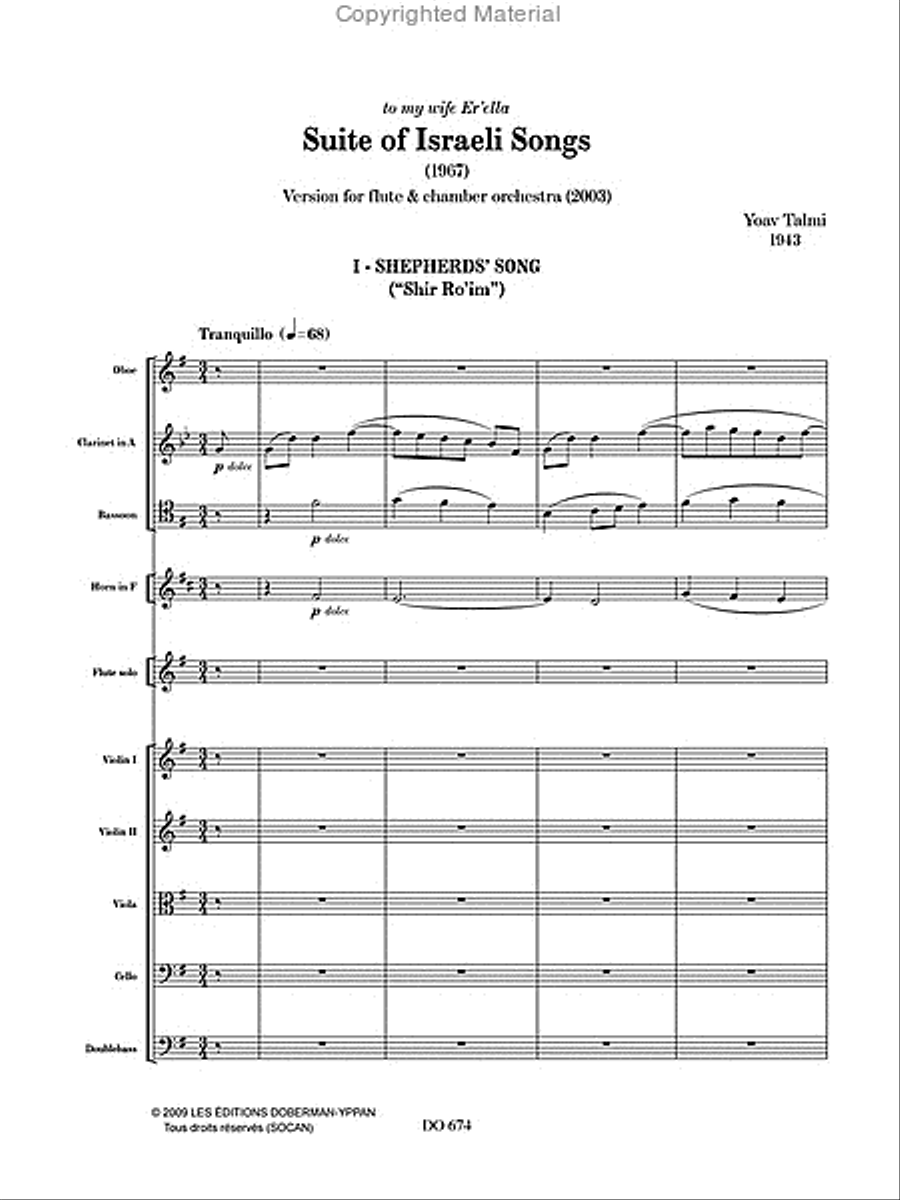 Suite of Israeli Songs Flute scores gallery preview page 2