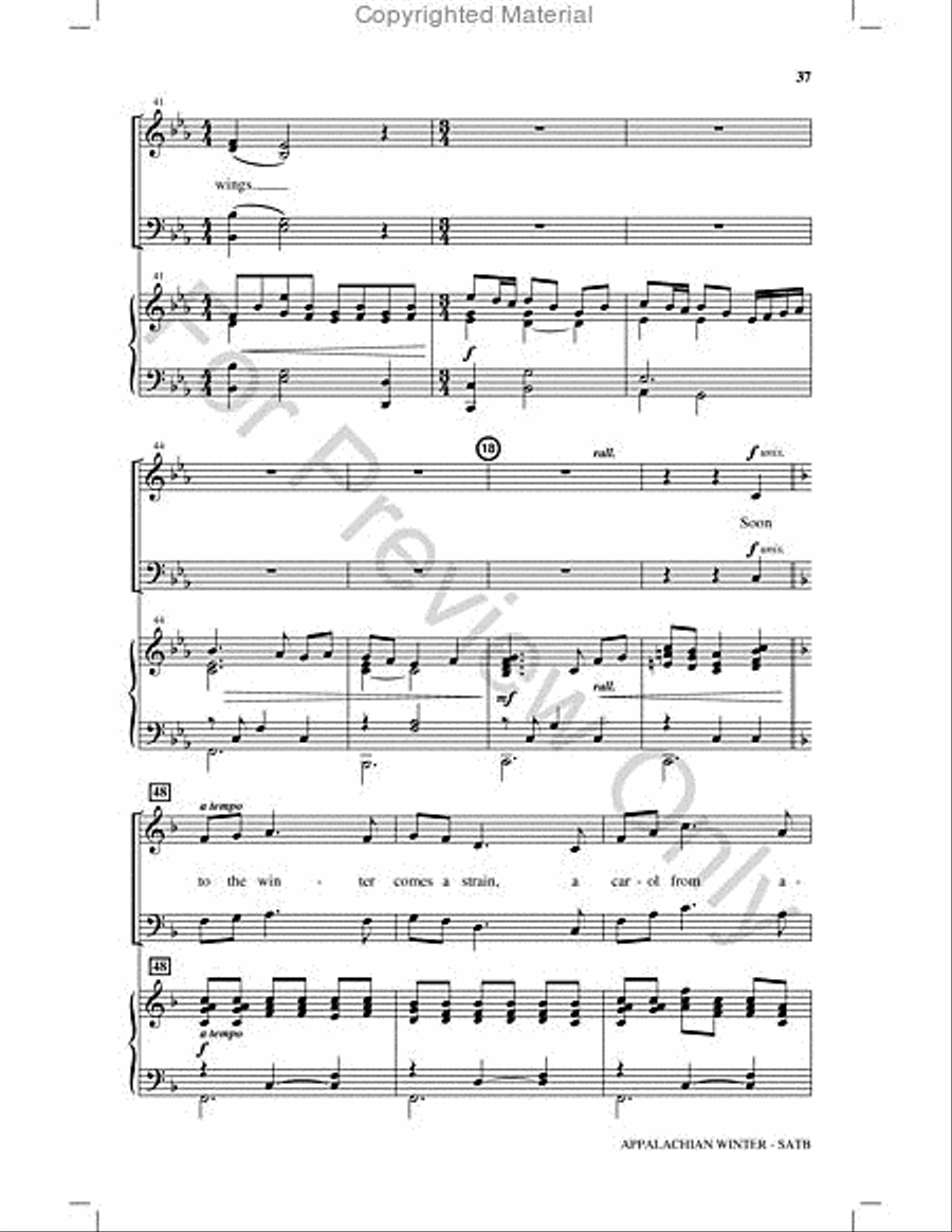 Appalachian Winter Choir scores gallery preview page 36