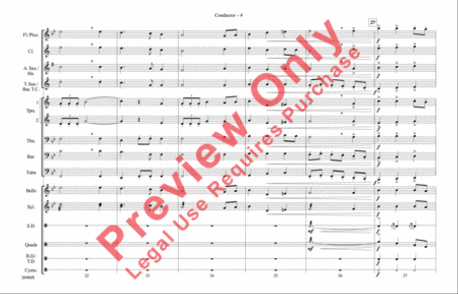 The Star-Spangled Banner The Star-Spangled Banner Marching Band scores gallery preview page 5