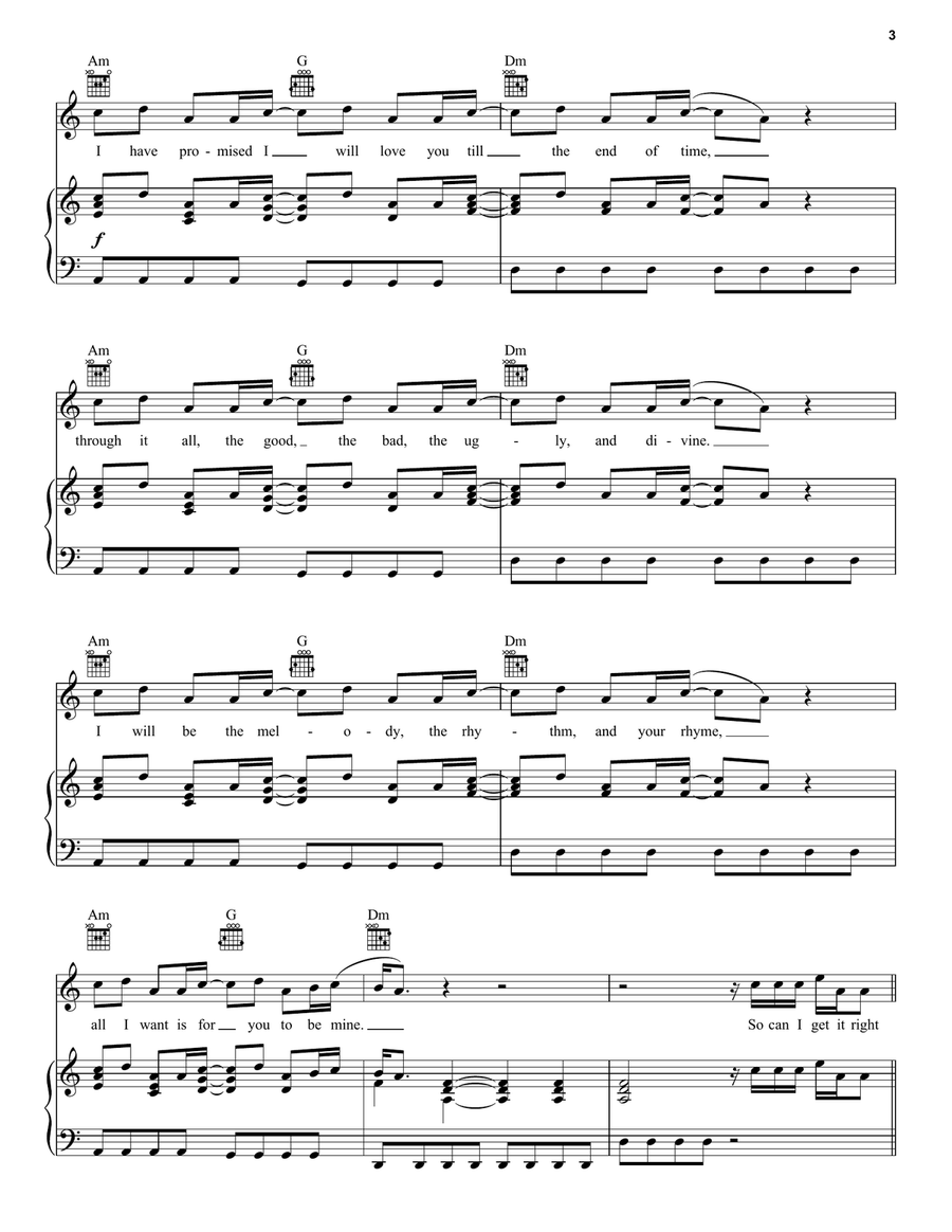 Can I Get It Piano, Vocal, Guitar scores gallery preview page 3