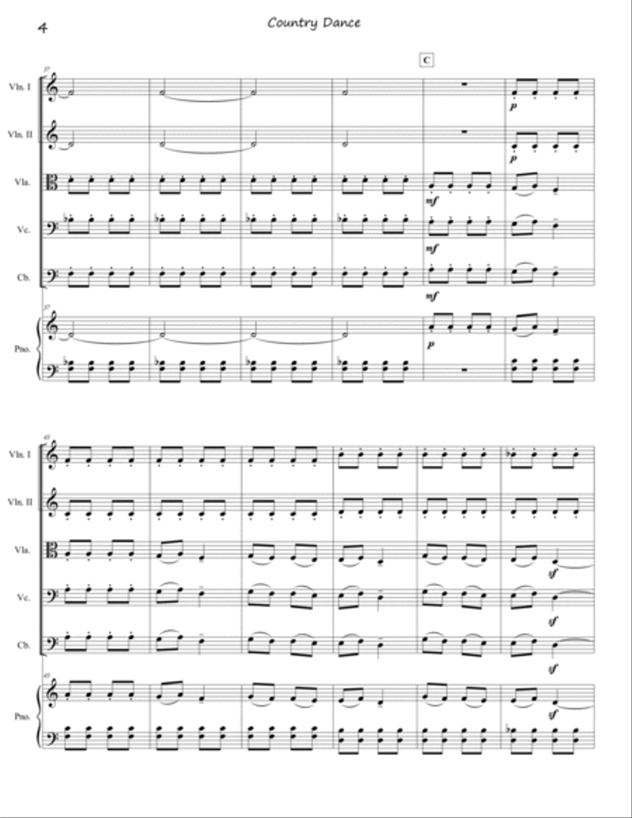Country Dance Chamber Music scores gallery preview page 4