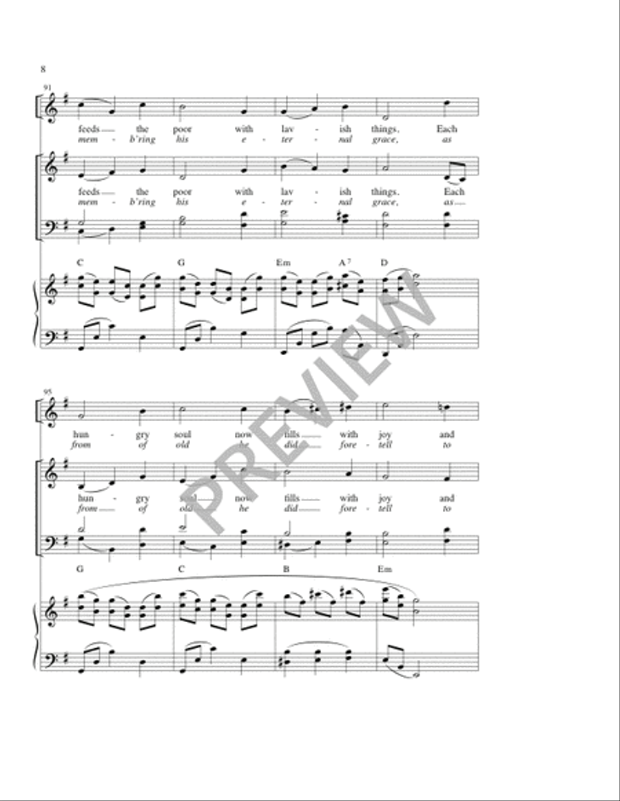 Canticle of Mary Canticle of Mary 4-Part scores gallery preview page 9