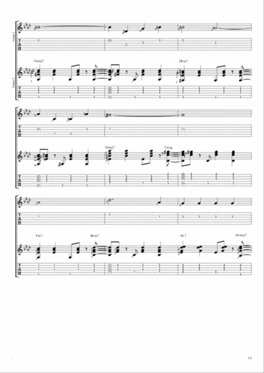 All The Things You Are All The Things You Are Guitar Tablature scores gallery preview page 3