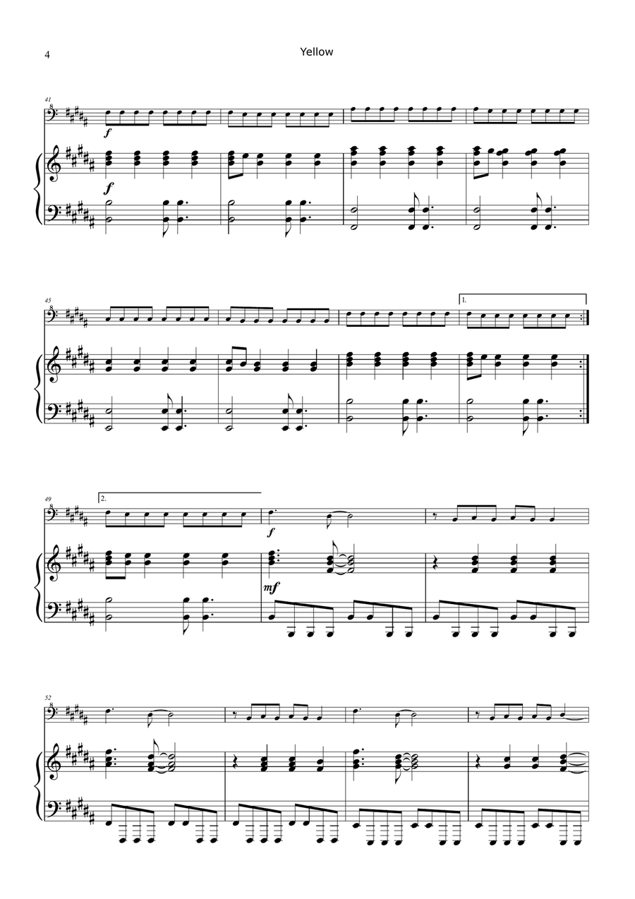 Yellow Chamber Music scores gallery preview page 4