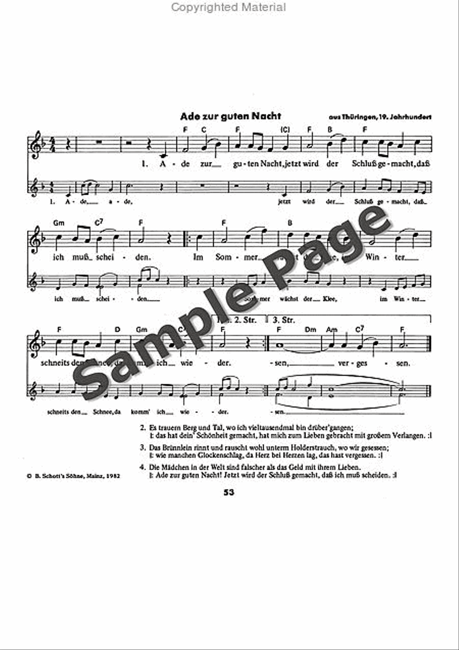 Es tonen die Lieder Recorder scores gallery preview page 54