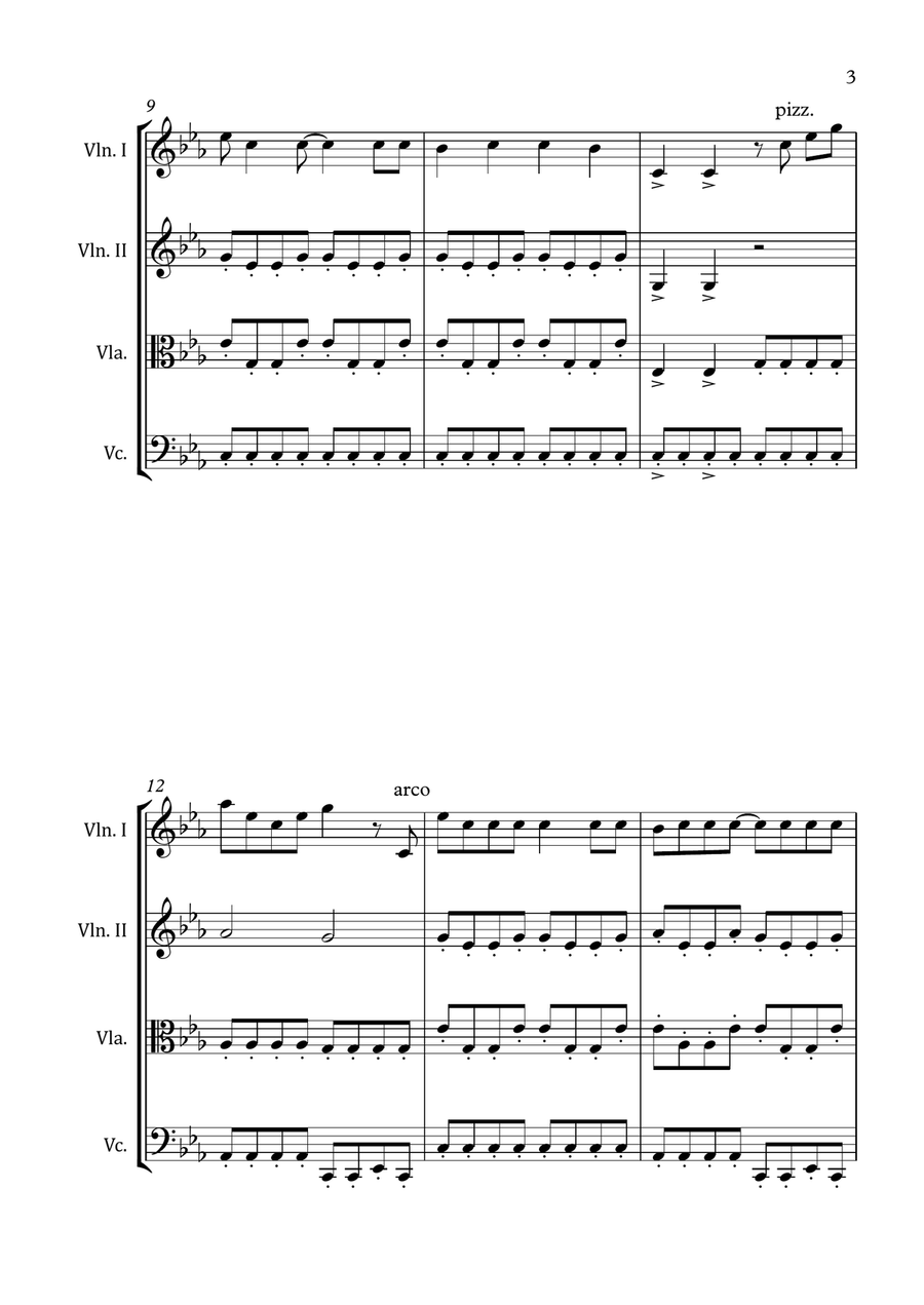 It's My Life String Quartet scores gallery preview page 5