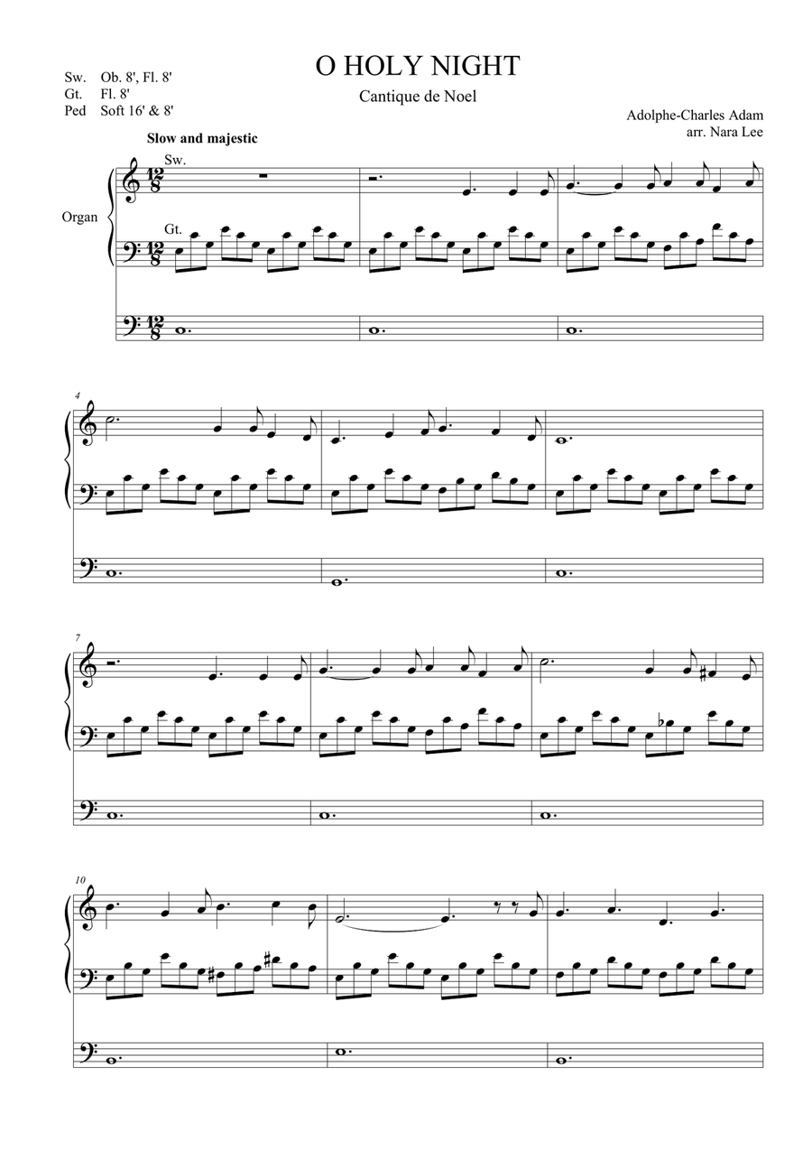 O Holy Night - Organ solo