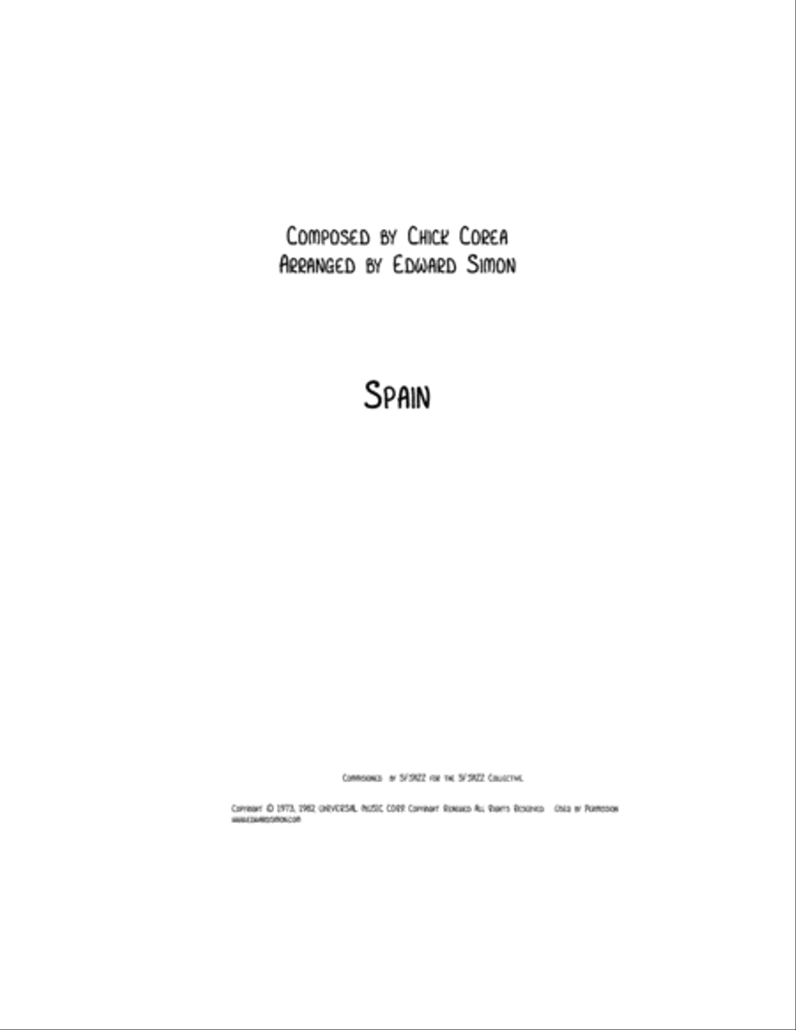 Spain Spain Large Ensemble scores gallery preview page 1