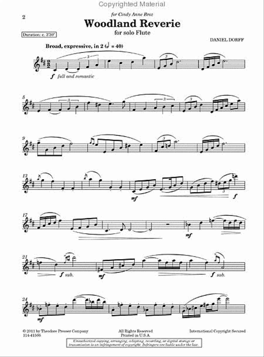 Woodland Reverie Woodland Reverie Chamber Music scores gallery preview page 2