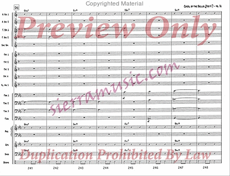 Carol of the Bells (pro) Jazz Ensemble scores gallery preview page 32