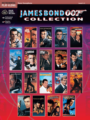 Book cover for James Bond 007 Collection - Tenor Saxophone (Book/CD)