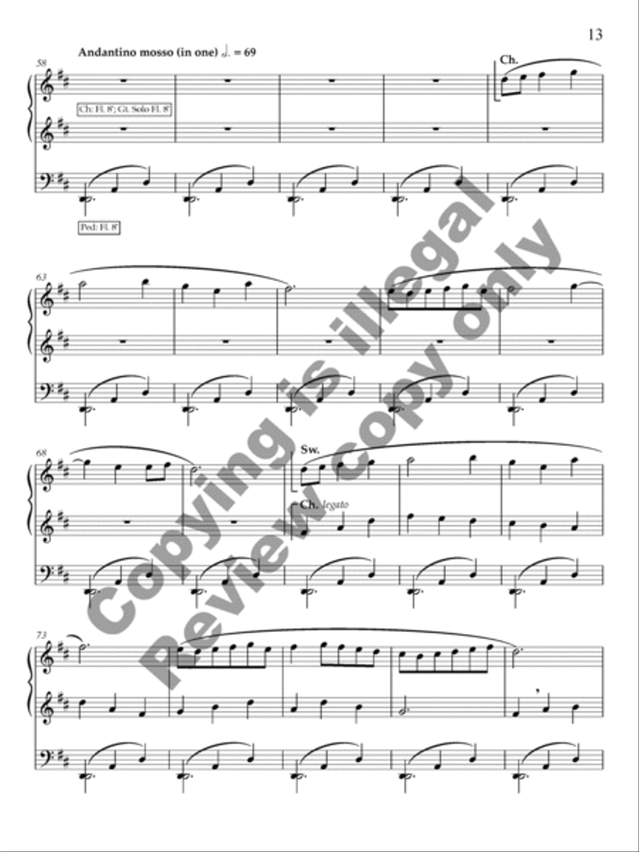 Ancient Airs and Dances, Suite No. 1 Organ Solo scores gallery preview page 34