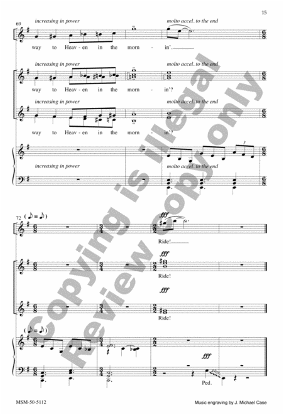 If I Got My Ticket (SSAA) SSAA scores gallery preview page 15
