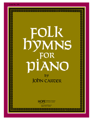 Book cover for Folk Hymns for Piano-Digital Download