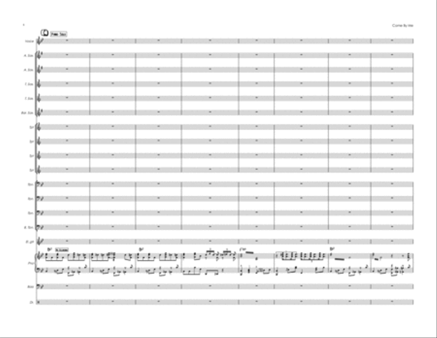 Come By Me Come By Me Jazz Ensemble scores gallery preview page 6