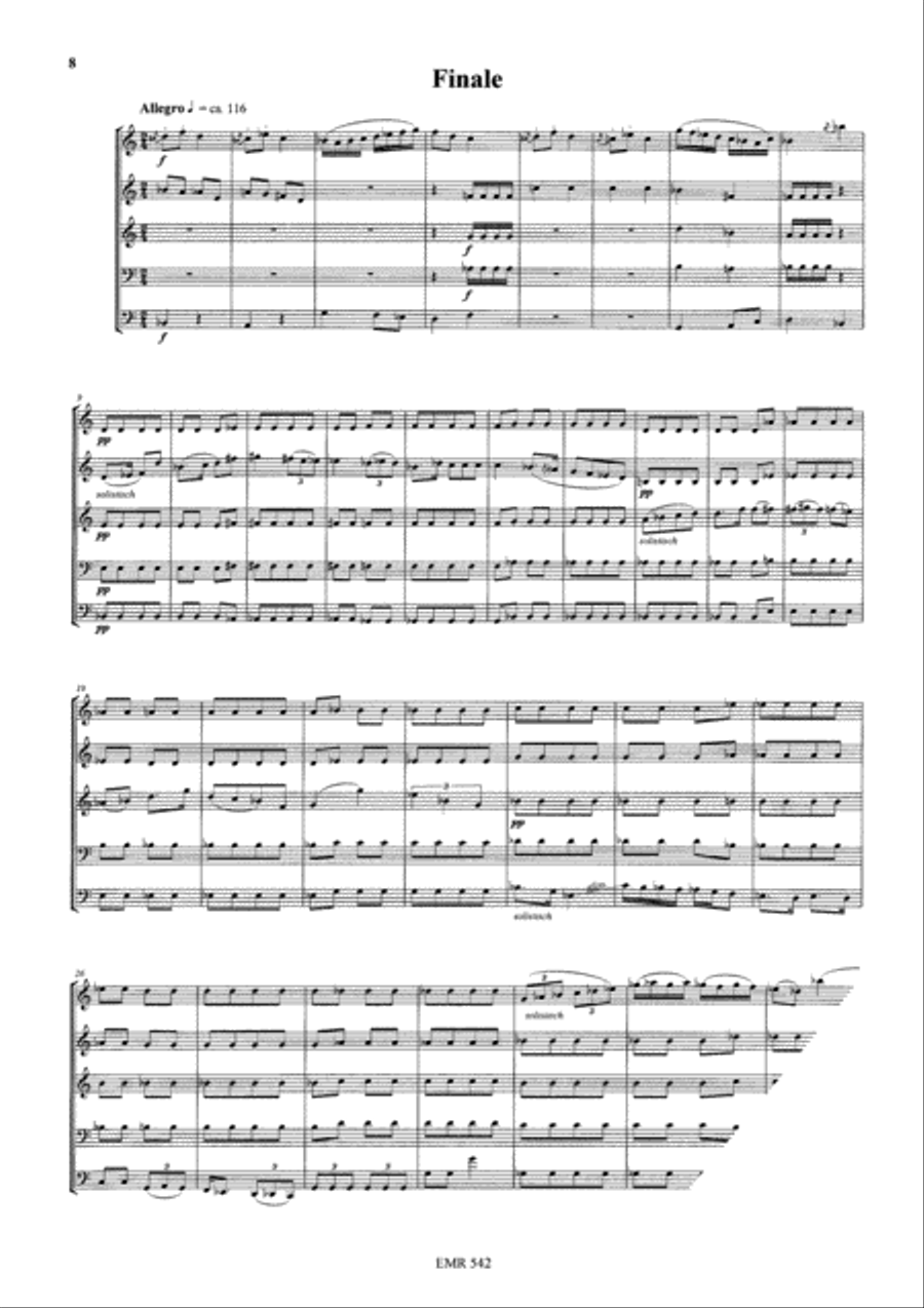 Quintett Brass Quintet scores gallery preview page 7